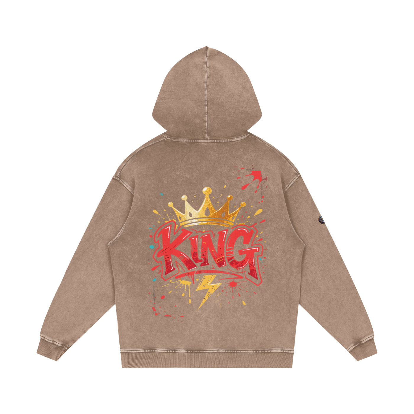 Flavour - Snow Washed Loose Cotton Hoodie