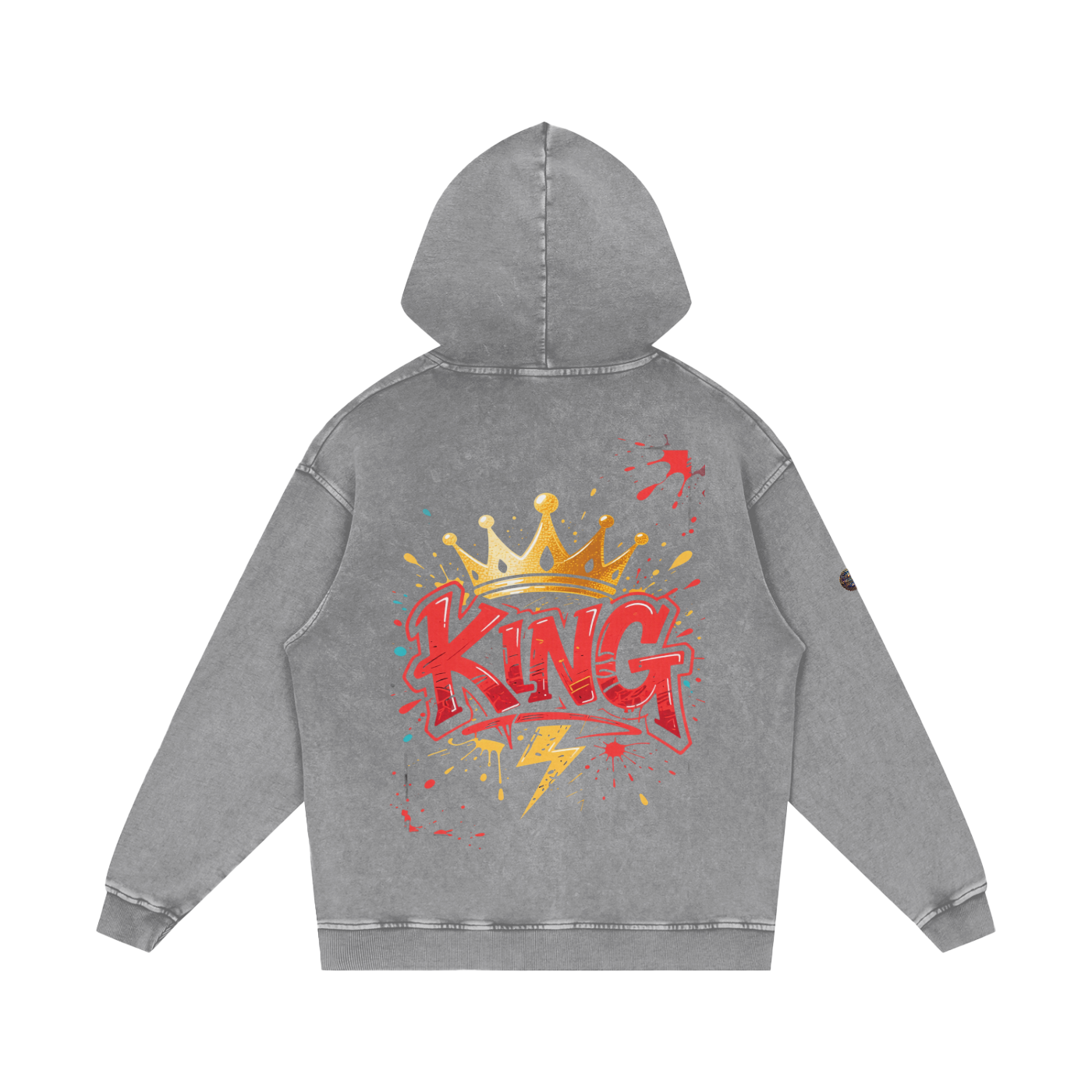 Flavour - Snow Washed Loose Cotton Hoodie
