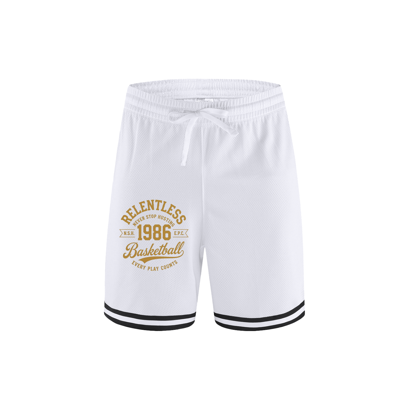 Ball - Classic Stripe Trim Basketball Shorts