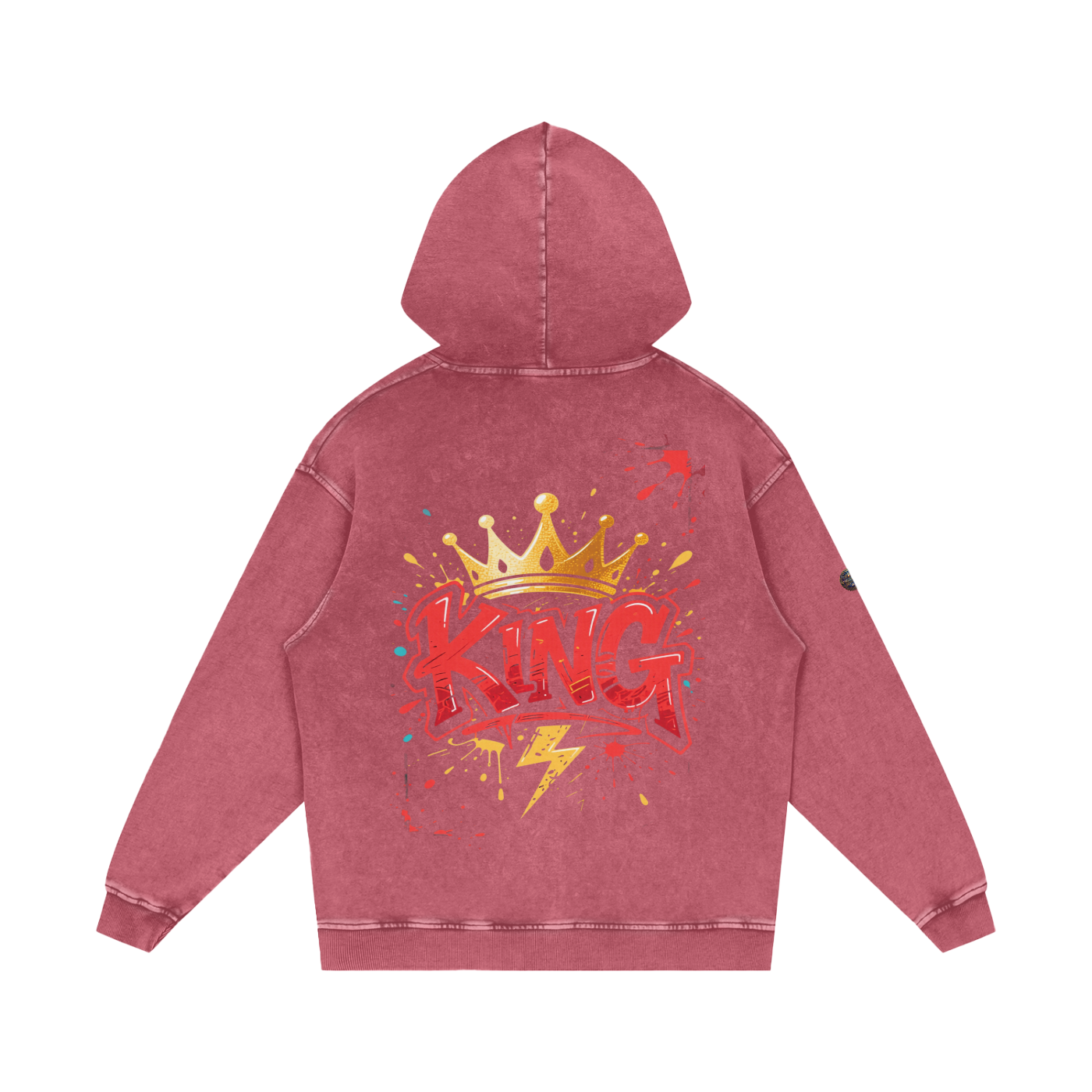 Flavour - Snow Washed Loose Cotton Hoodie