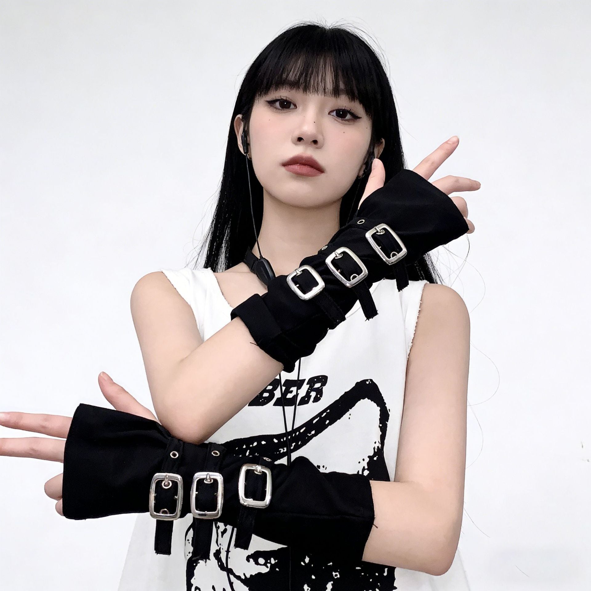 Punk Edge Sleeveless Gloves — Halloween & Dark Aesthetic