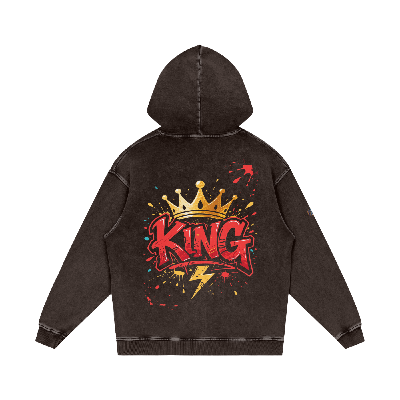 Flavour - Snow Washed Loose Cotton Hoodie