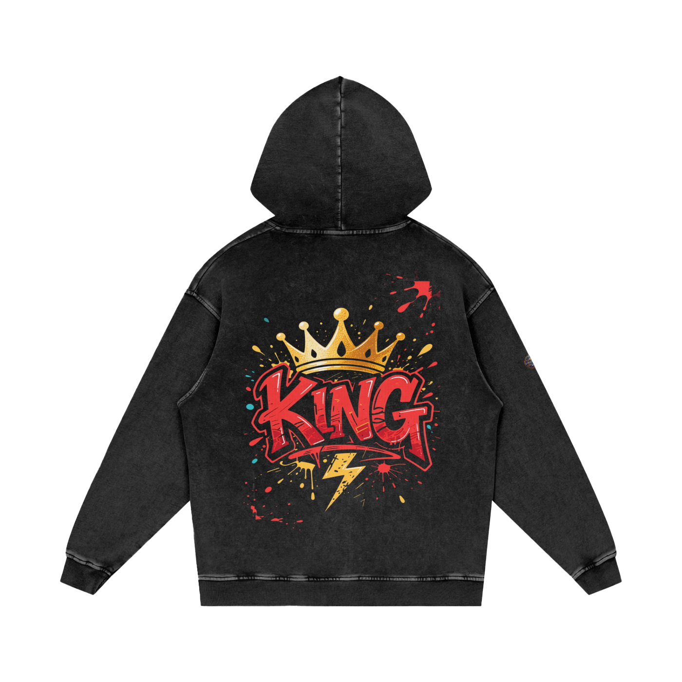 Flavour - Snow Washed Loose Cotton Hoodie
